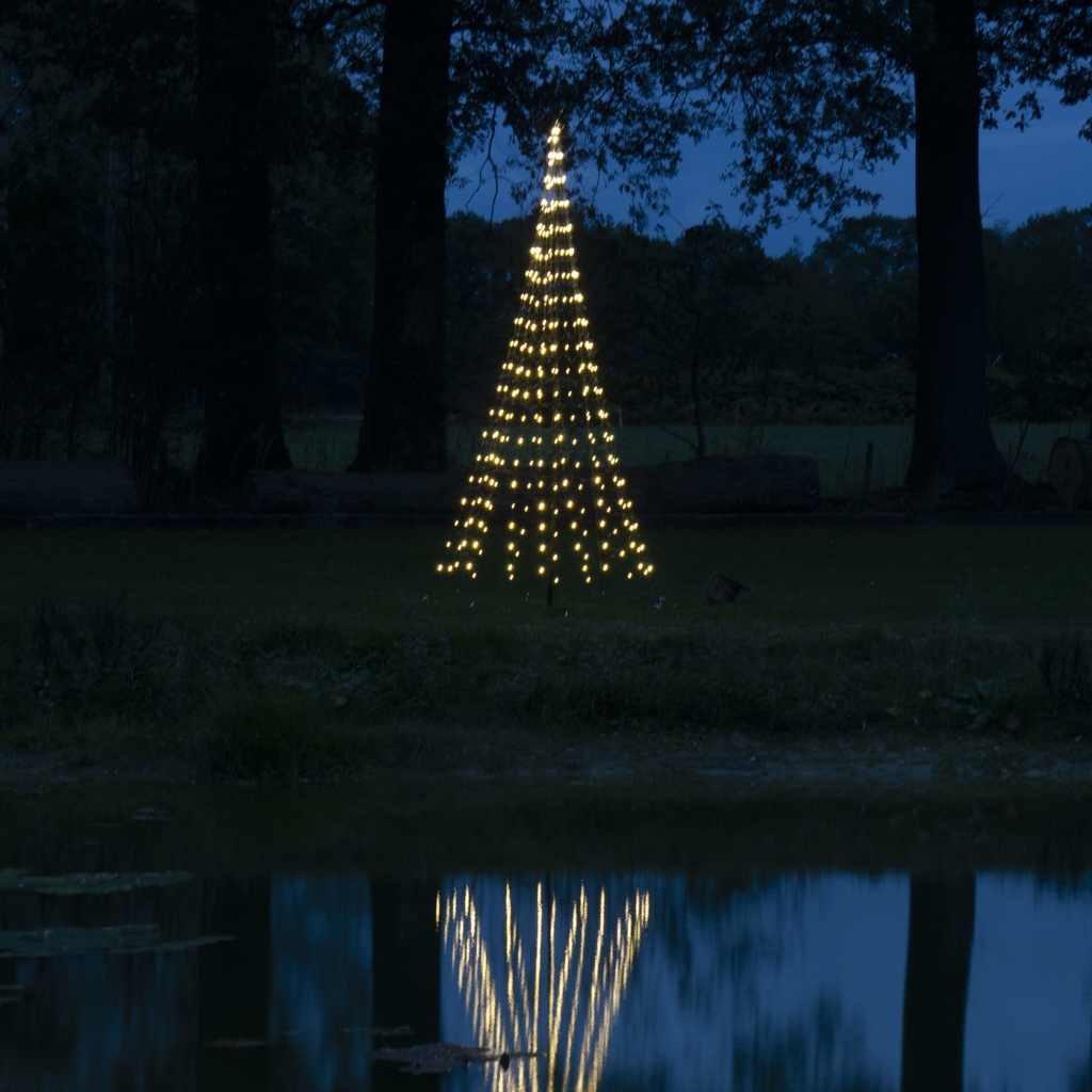 VLAGGENMAST KERSTBOOM 300CM (MET MAST) 320 LED