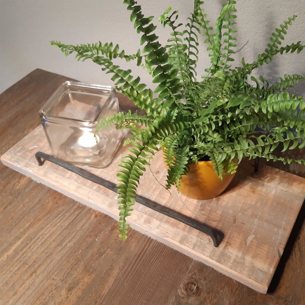 Decoratie Plateau hout 48 cm met handvatten GerichteKeuze