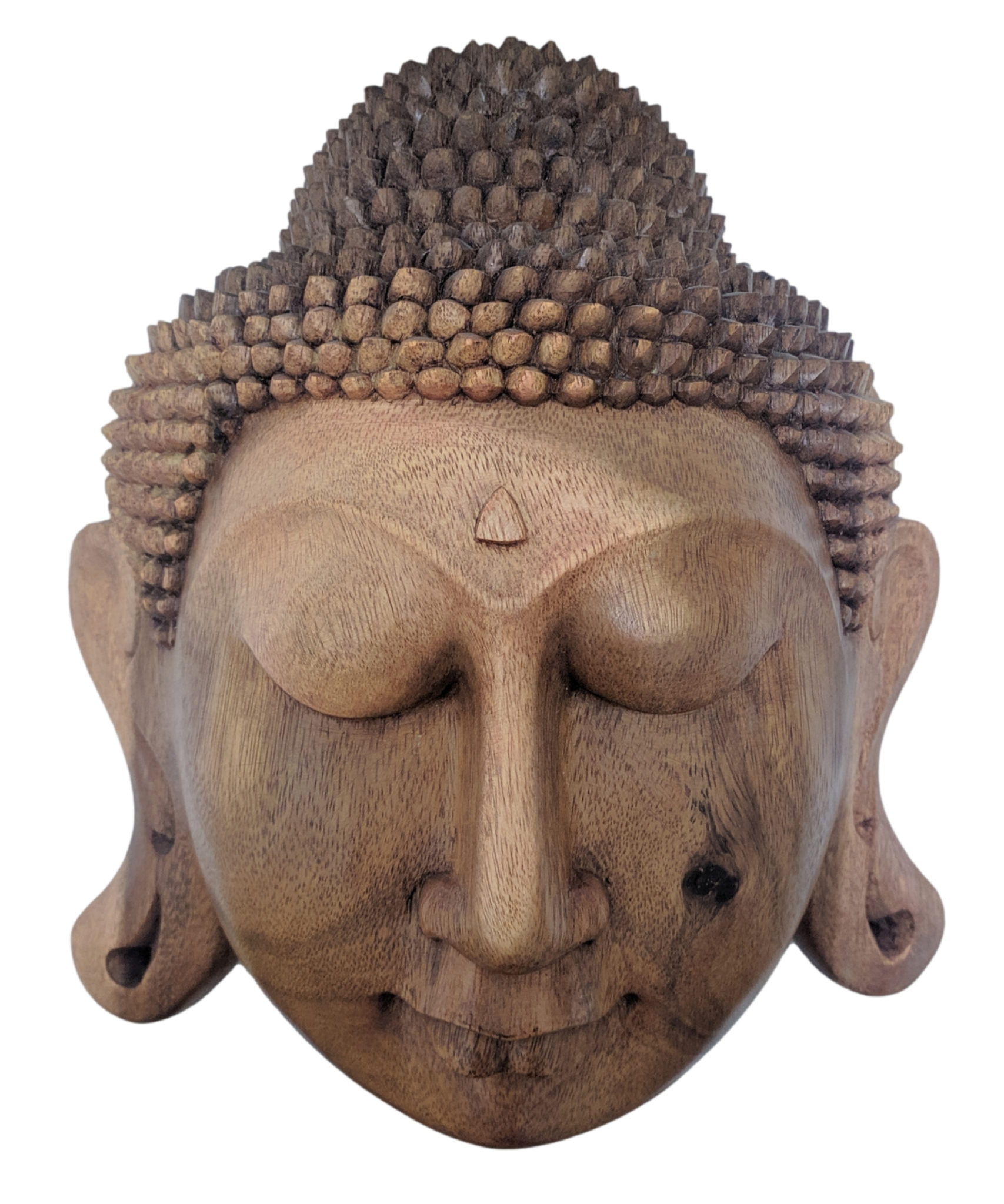 decaan Strippen Dokter Handgemaakt Boeddhabeeld uit Bali – Boeddha hoofd uit tropisch hout 30 cm |  Inspiring Minds - ThuisindeTuin.nl