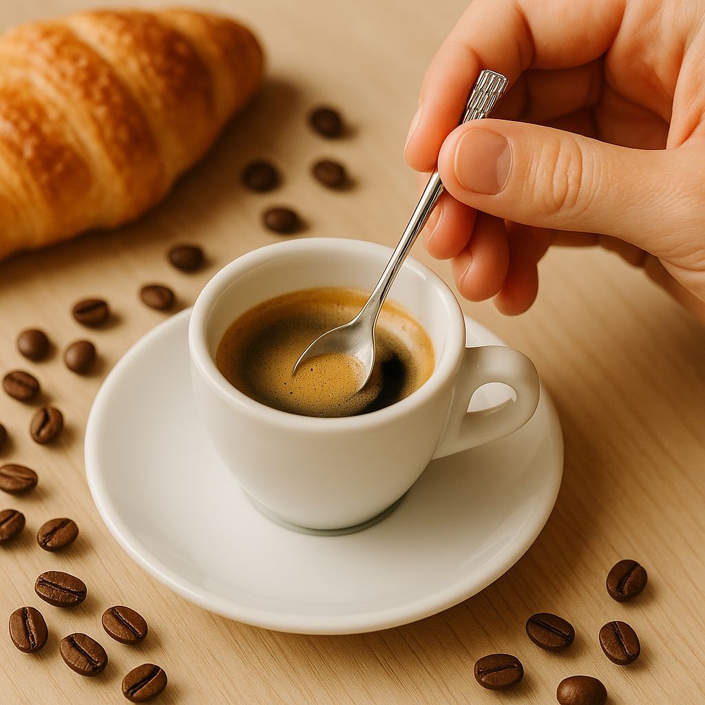 Set van 6 Sola Demitasse-koffielepels -11 cm – Premium RVS - Afbeelding 4