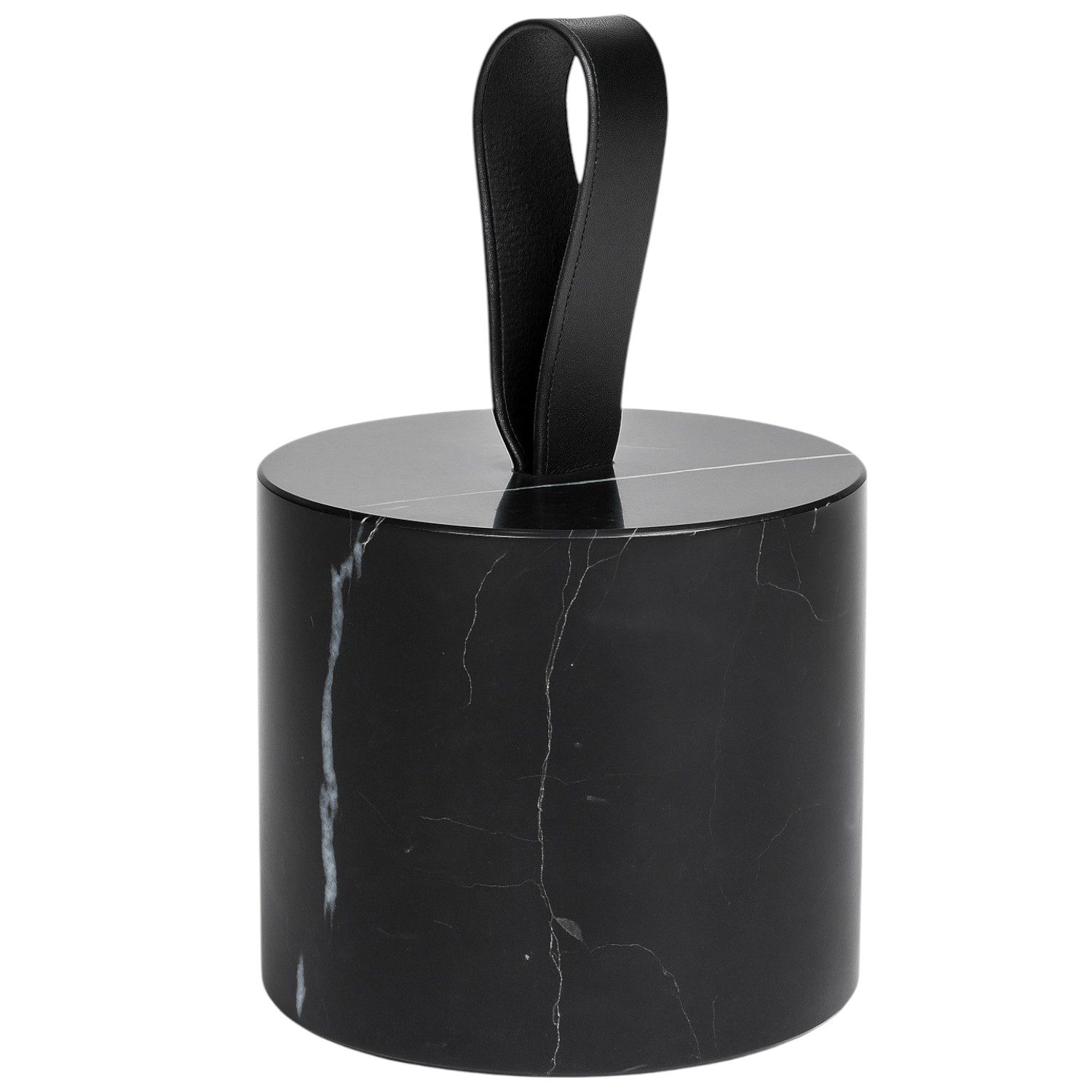 Set van 2 Marmeren Deurstopper met Lus – Zwart & Wit – Stijlvolle Deurhouder – Ø 8,5 x 9 cm - Afbeelding 5