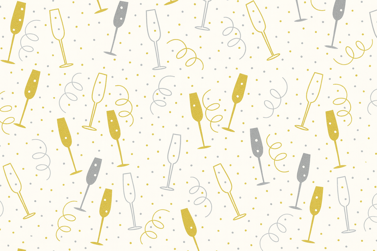 Airlaid Tafelkleed – 140 x 220 cm – Champagne & Feestdesign – Wit met Goud/Zilver – Perfect voor Oud & Nieuw - Afbeelding 3