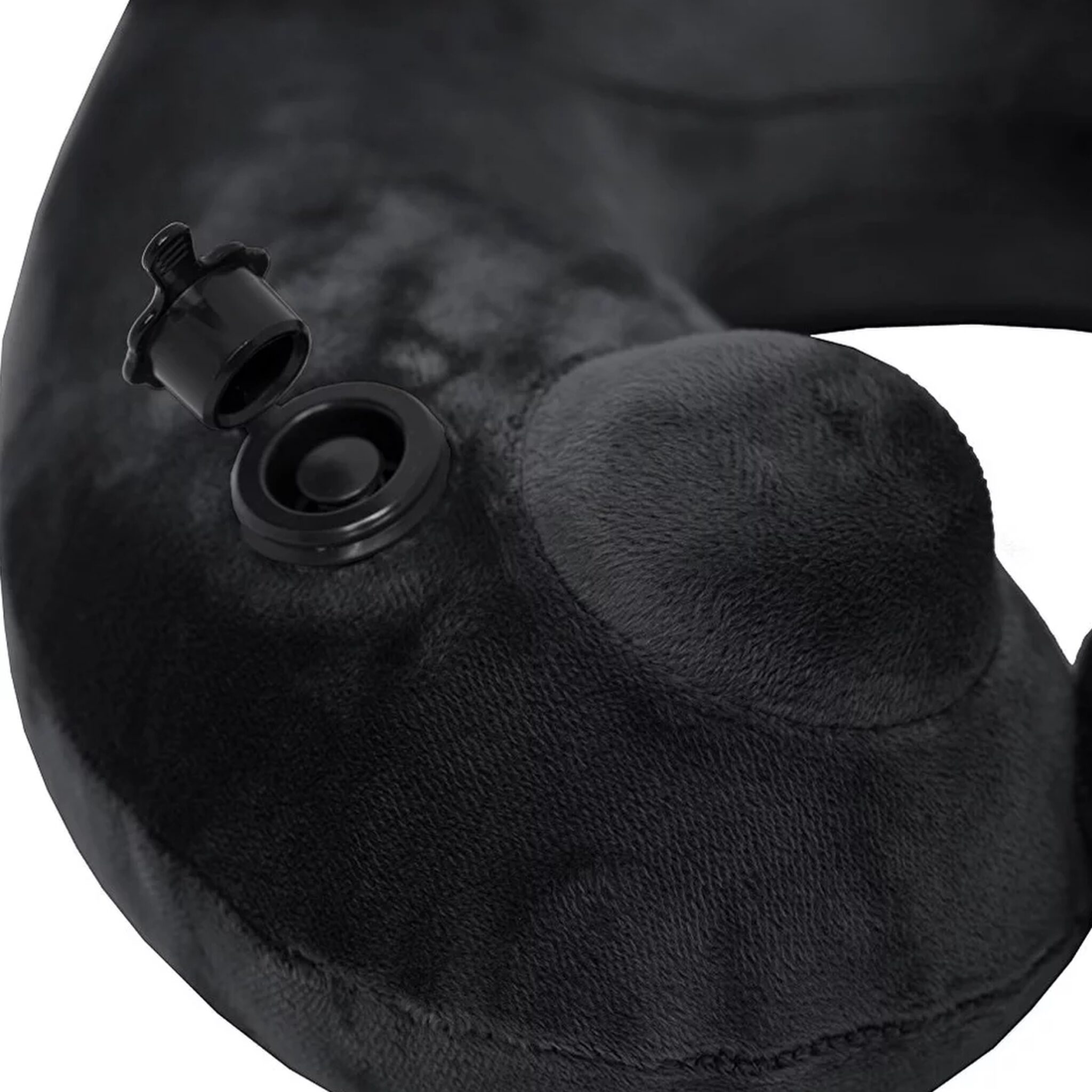 Travelstar Premium Opblaasbaar Reiskussen - Nekkussen - Ingebouwde Pomp - Zwart - Afbeelding 2