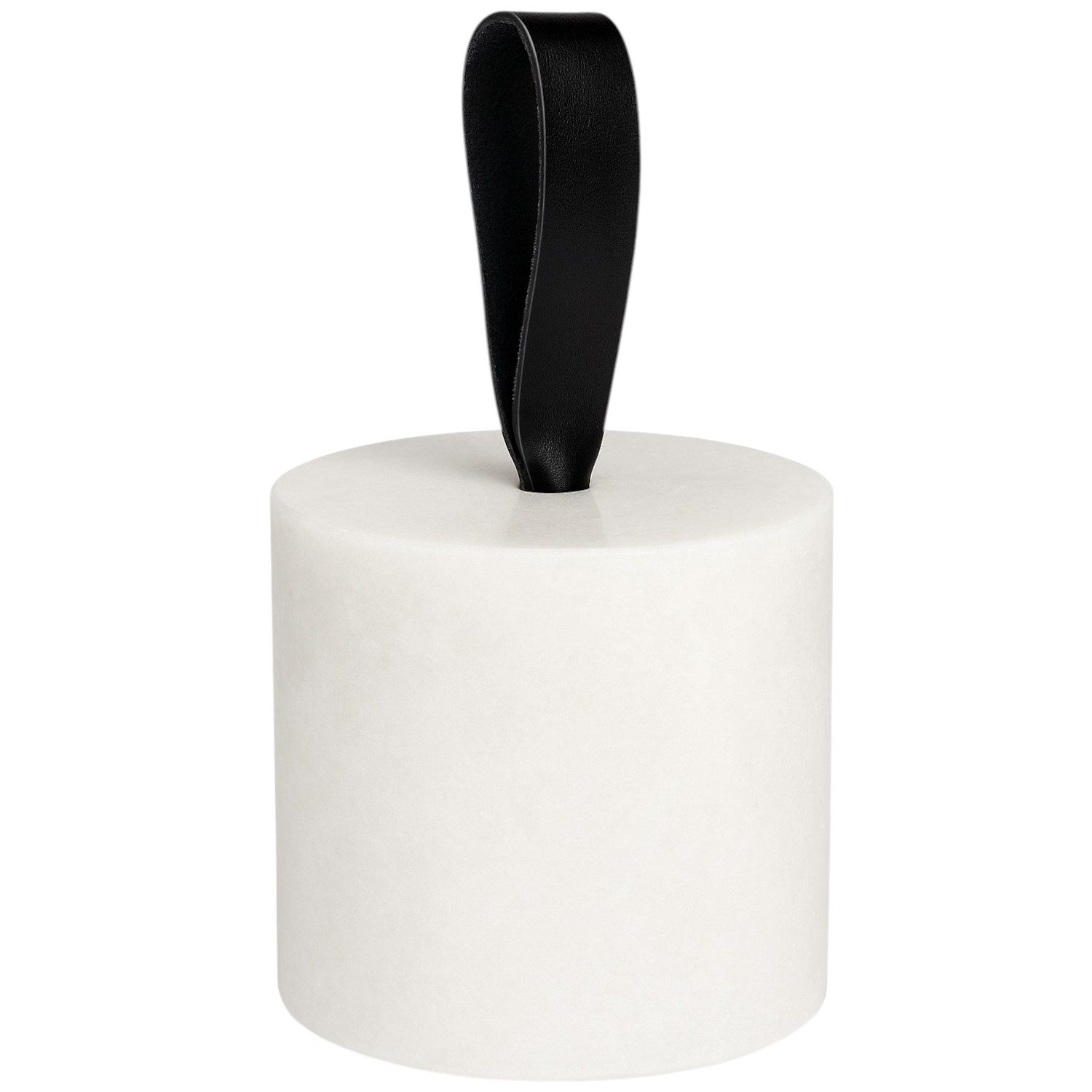 Set van 2 Marmeren Deurstopper met Lus – Zwart & Wit – Stijlvolle Deurhouder – Ø 8,5 x 9 cm - Afbeelding 4