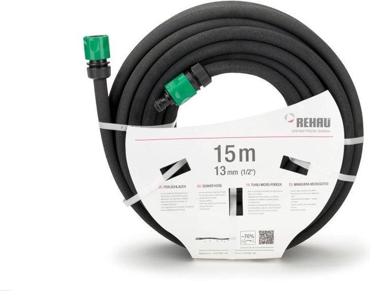 Rehau DRUPPELSLANG 1/2" - 15 meter - Zweetslang - Bewatering