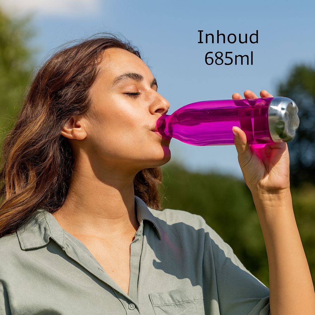 Set van 2 Cove Drinkflessen – 685 ml – Tritan™ – BPA-vrij – Roestvrijstalen dop – Roze - Afbeelding 3